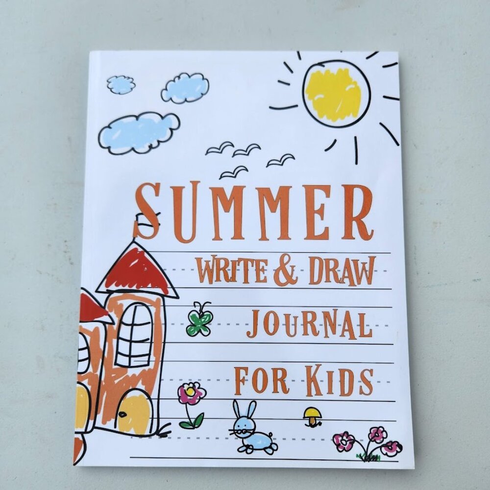 NEW Summer Write and Draw Journal for kids Ages 4-8 Drawing Writing Stocking Stu